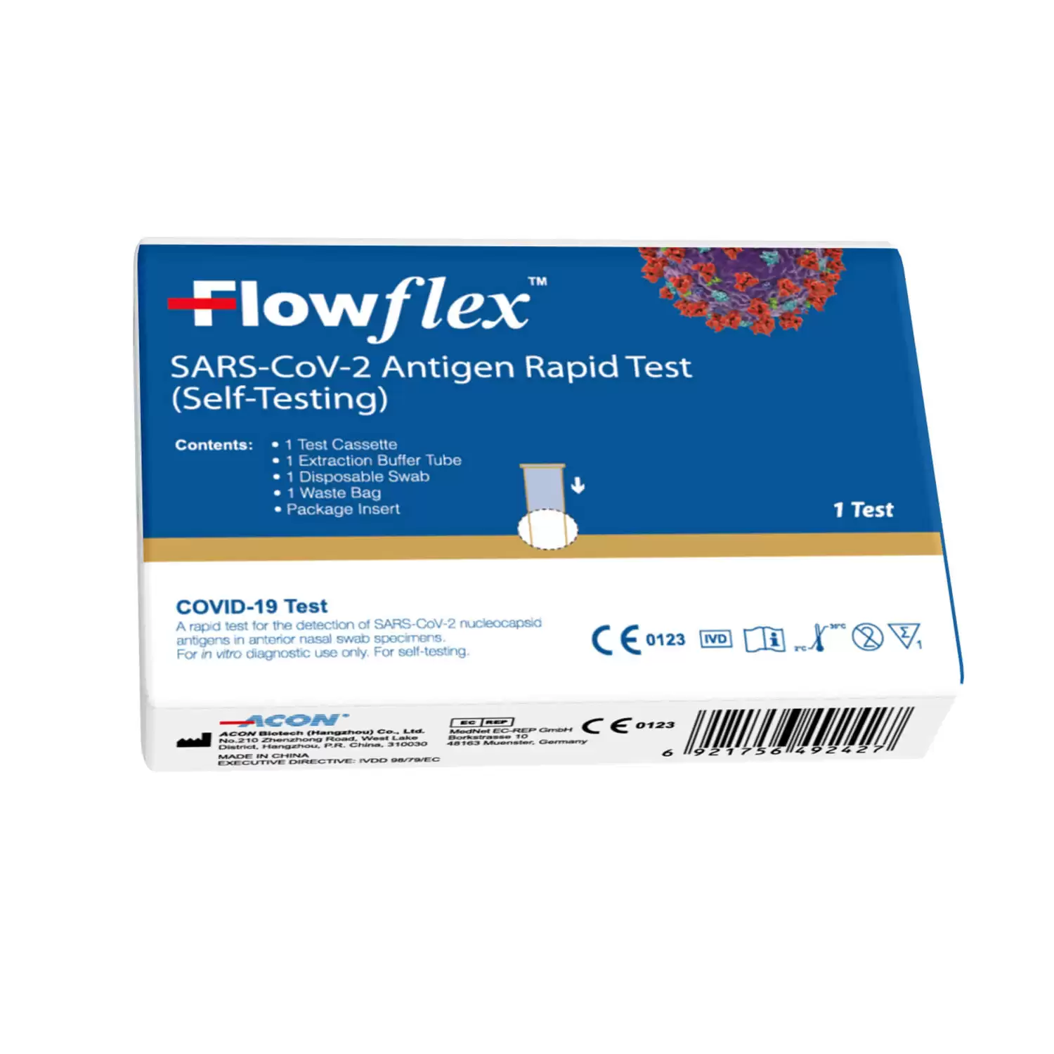 Flowflex Antigen Lateral Flow Self Test Kit Gompels Care Nursery