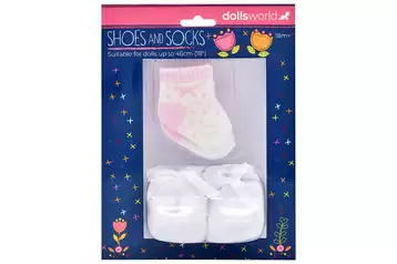 Dolls shoes and fashion socks