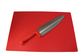 red cutting board