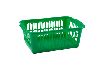 green storage baskets