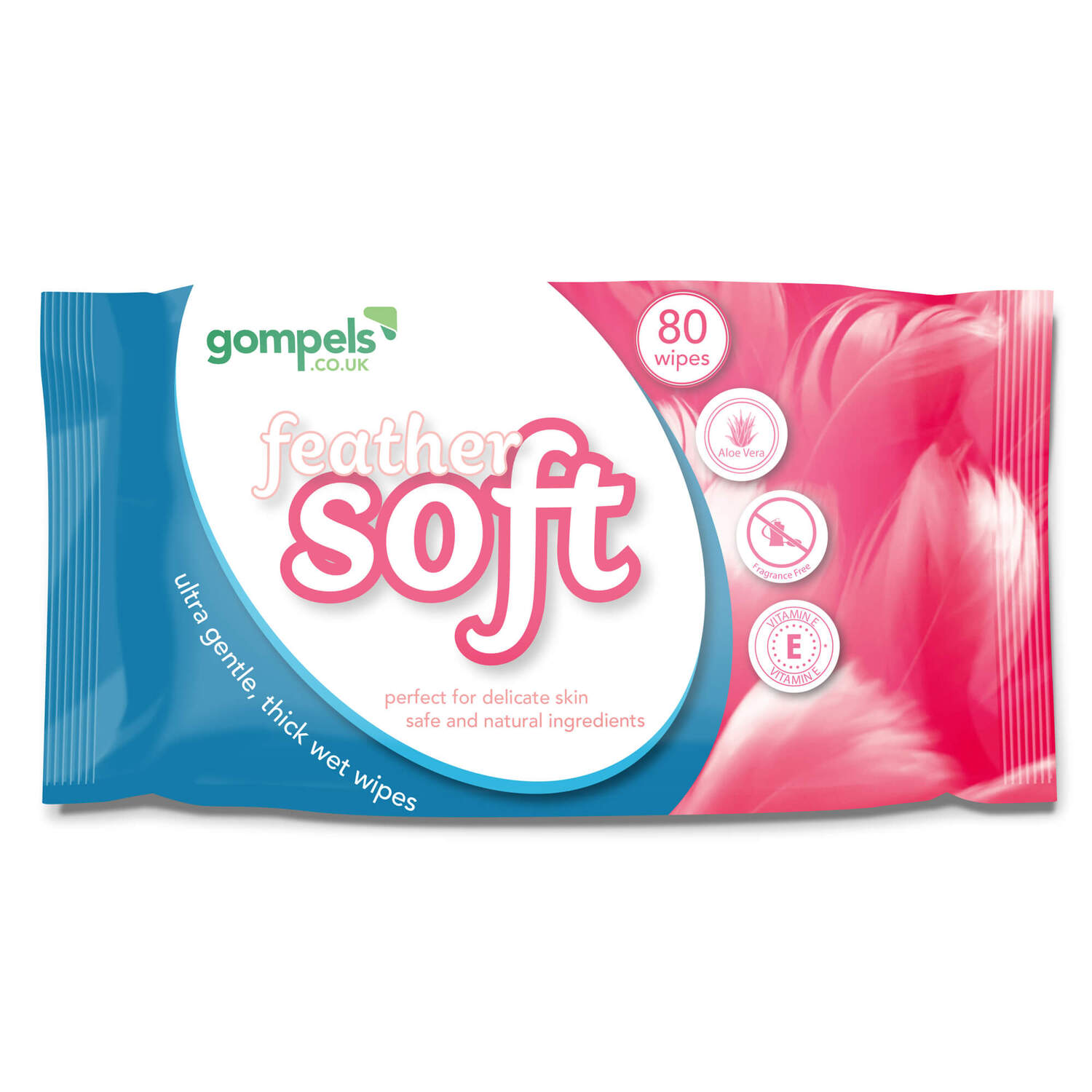 Gompels Feather Soft Wet Wipes 80 Pack 