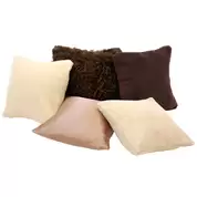 Soft Textured Cushions Natural 5 Pack