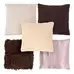 Soft Textured Cushions Natural 5 Pack