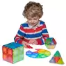 Translucent Solid Magnetic Polydron Class Set 72 Pack