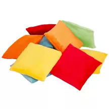 Soft Fleece Cushions Bright 10 Pack