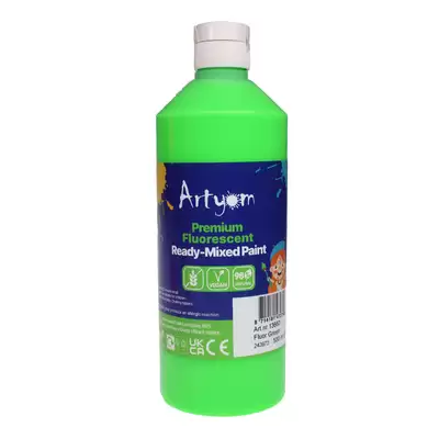 Artyom Premium Ready Mixed Fluorescent Poster Paint 500ml - Colour: Green