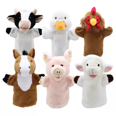 Hand Puppets 6 Pack - Type: Farm