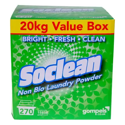 Soclean Non Bio Laundry Powder 20kg G3p95