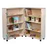 Hinged 4 Shelf Bookcase Beech