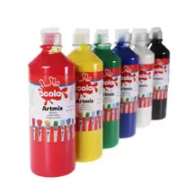 Assorted Washable Paint 600ml 6 Pack