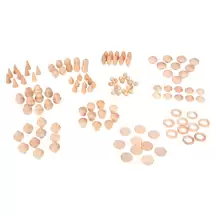 Wooden Treasures Natural Set 120 Pieces