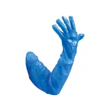 Gauntlet Polythene Blue 50 Pack