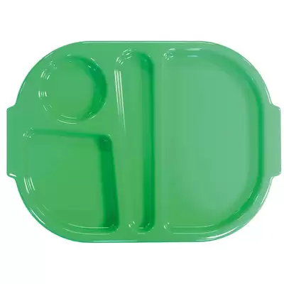 Harfield Compartment Food Tray Small - Colour: Green