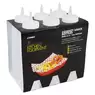 Squeezy Sauce Bottles Clear 12oz 6 Pack