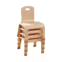 Wooden One Piece Chair H260mm 4 Pack