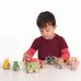 Rainbow Wooden Vehicles Set 12 Pack