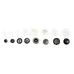 Assorted Craft Buttons Black and White 500g