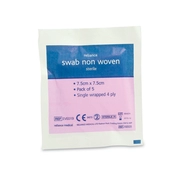 Sterile Non Woven Swabs 7.5 x 7.5cm 25 Pack