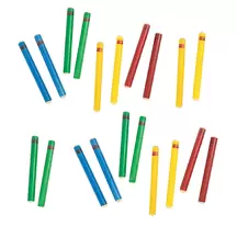 Assorted Percussion Claves 10 Pack