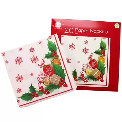 Christmas Traditional Napkins 20 Pack