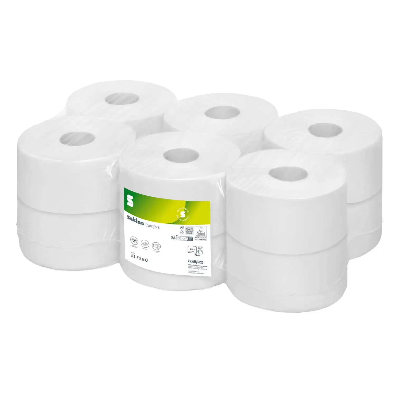 Satino Centrefeed Toilet Tissue 2ply 180m 12 Pack - Gompels | Care ...