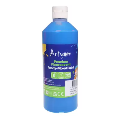 Artyom Premium Ready Mixed Fluorescent Poster Paint 500ml - Colour: Blue