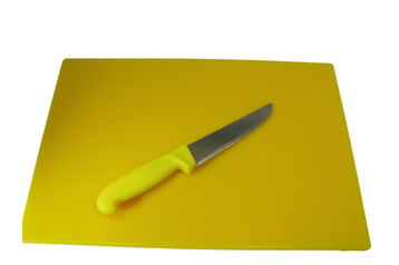 yellow chopping board