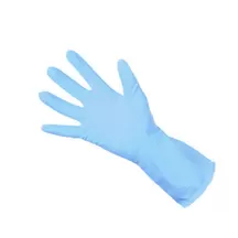 Household Rubber Gloves Blue Medium 12