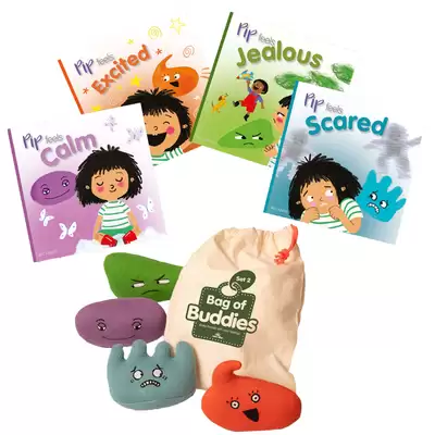 Bag of Buddies and Pip Feels Books Set 2