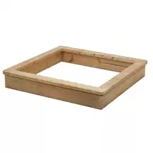 Low Wooden Sand Pit With Lid