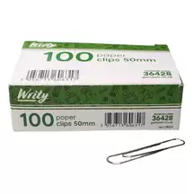 Writy Paper Clips 50mm 100 Pack