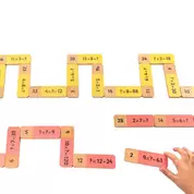 Wooden Multiplication Dominoes