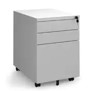 Mobile 3 Drawer Lockable Pedestal Storage Unit