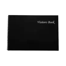 Visitor Record Book Black