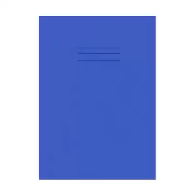 Writy A4 Exercise Book 12mm Ruled With Margin 80 Page 50 Pack - Colour: Blue