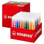 Stabilo Power Max Fibre Tip Colouring Pens Assorted 140 Pack