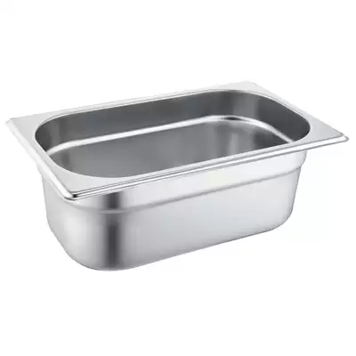 Gastronorm Stainless Steel Tray 1/4 - Depth: 100mm