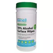 Sanell 70% Alcohol Surface Wipes 200 Pack