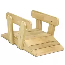 Wooden Outdoor Toddler Bridge