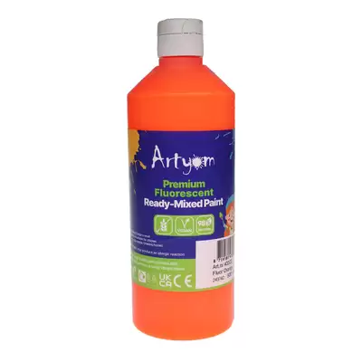 Artyom Premium Ready Mixed Fluorescent Poster Paint 500ml - Colour: Orange