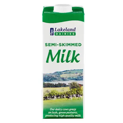 Semi Skimmed Milk Long Life 1 Litre 12 Pack