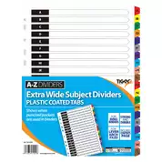 Extra Wide Subject Dividers A-Z