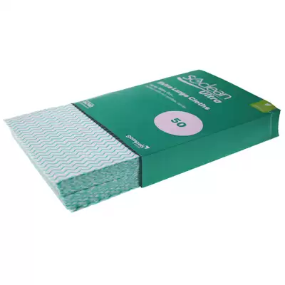 Soclean Ultra Cloths XL 50 Pack - Colour: Green