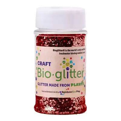 Craft Bio Glitter 40g - Colour: Red