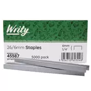Writy Staples 26/6 5000 Pack