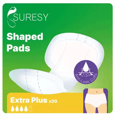 Suresy Shaped Pads Extra Plus 20 Pack