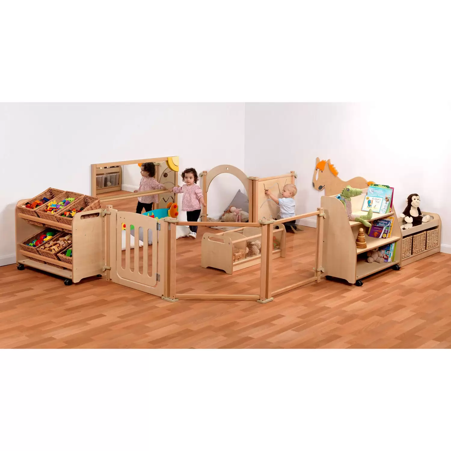 Baby Enclosure Zone With Large Baskets Gompels Care Nursery