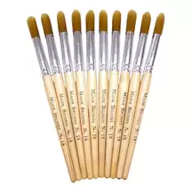 Chubby Round Brushes Size 18 10 Pack