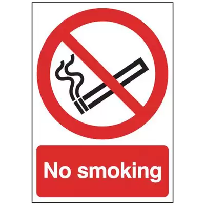 Safety Signs Rigid - Type: No Smoking