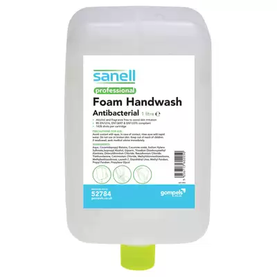 Sanell Antibacterial Foam Handwash 1000ml Cartridge 3 Pack